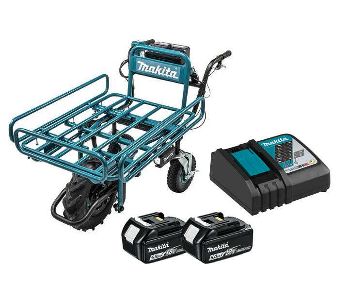 מריצה נטענת 18V עד 130 ק"ג + שתי סוללות 5.0AH