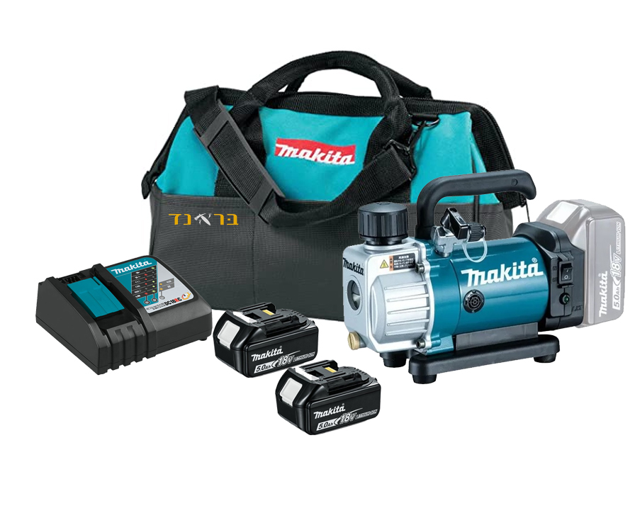 משאבת וואקום 18V + שתי סוללות 5.0AH