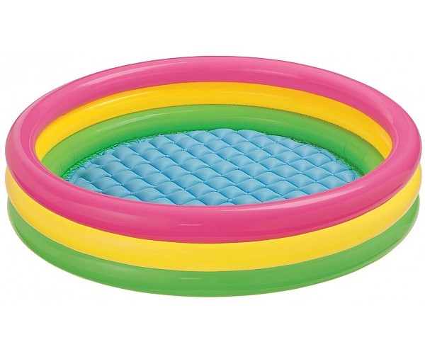 בריכה צבעונית 3 קומות INTEX 57422 147X33 תחתית מתנפחת