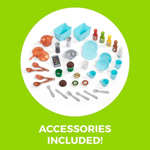 מטבח לילדים דגם כיף עם חברים עם אורות וצליללים ו 24 אביזרי משחק 4885