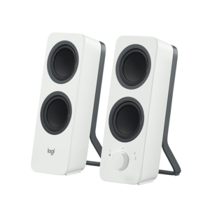 רמקולי סטריאו בלוטוס Z207 למחשב מבית Logitech לבן