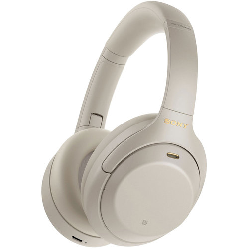 אוזניות Sony WH-1000XM4 כסופות זהב