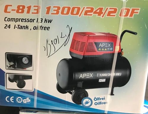 קומפרסור 1 ראש 24 ליטר APEX מקצועי