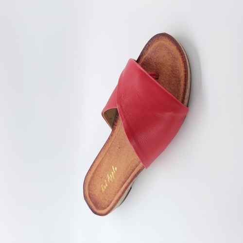כפכף אצבע שטוח של רד אפל - בצבע אדום | 36-42 | RED APPLE 350