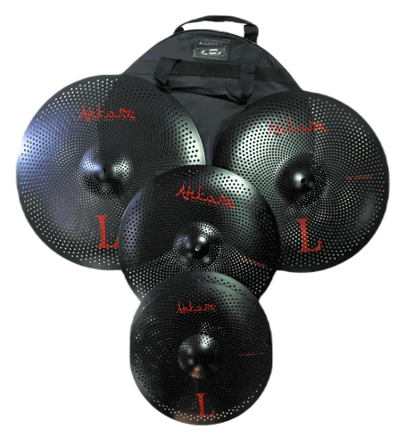 סט 4 מצילות שקטות בצבע שחור + תיק במתנה LVBK מבית Ankara