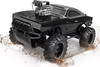 מכונית על שלט CHARGER ATTACK PRO עם גלגלים 4X4 גבוהים במיוחד בעלי קפיצים ובולמים נפרדים - שחור
