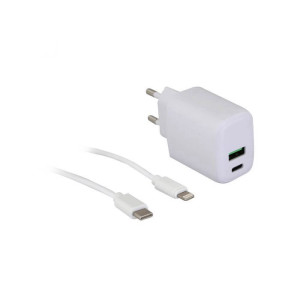 מטען מהיר 20W לאייפון כולל כבל IPHONE semicom