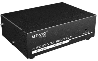 מפצל VGA אקטיבי ל-4 מסכים 