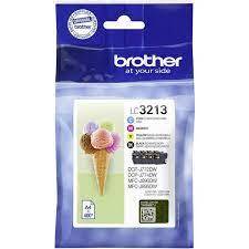 סט 4 ראשי דיו מקוריים Brother LC3213 BROTHER 