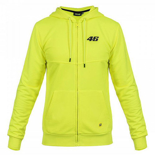 קפוצ'ון ולנטינו רוסי צהוב - VR46 CORE  HOODIE