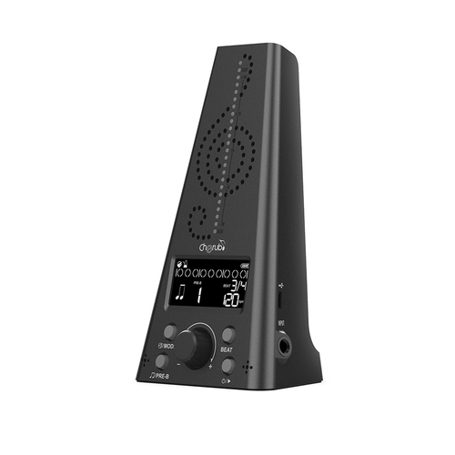 מטרונום + טיונר עומד דמוי מכני  CHERUB WMT-230 BLACK
