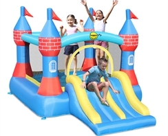 מתקן טירה ומגלשה