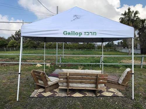 גזיבו אקספרס לבן 3x3מ׳