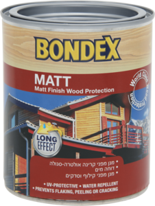 צבע לעץ BONDEX מט 0.75ל