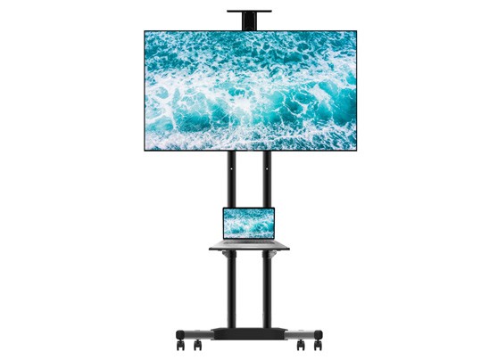 עגלת טלוויזיה ניידת למסכים עד 75"
