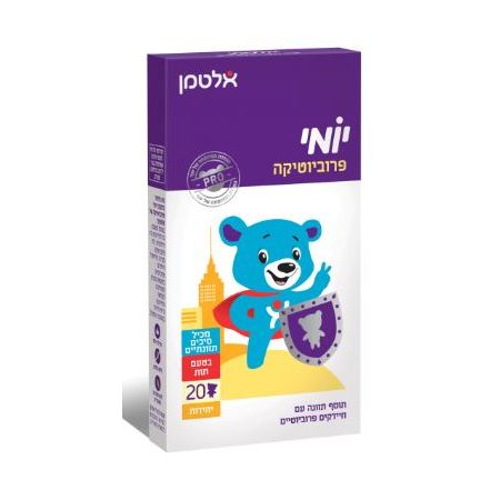 יומי פרוביוטיקה | בטעם תות | מכיל 20 דובונים | מכיל סויה וחלב | כשר חלבי |