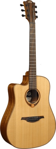 זוית נוספת Lag Guitars TRAMONTANE 118 DCE LEFTY DREADNOUGHT CUTAWAY ELECTRO