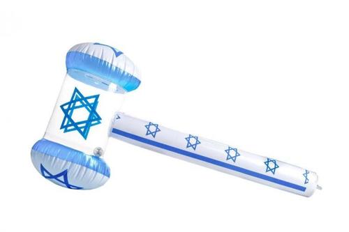 פטיש מתנפח דגל ישראל ענק - 1.1 מטר