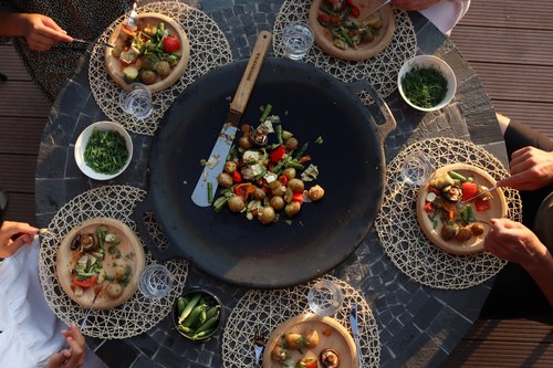 מגש צלייה מוריקה, קוטר 38 ס