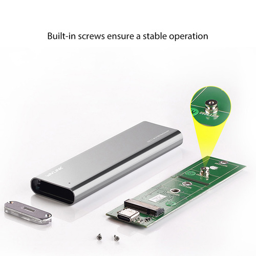 מתאם חיצוני  M.2  ST237C USB C Gen 2 10Gbps M.2 SSD Enclosure B Key External Adapter