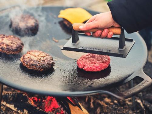 מכבש גריל מרובע ברזל יצוק מוריקה