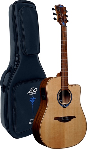 זוית נוספת Lag HYVIBE 10 THV10DCE-LB Smart Guitar