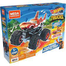 מגה בלוקס הוט ווילס מאנסטר טראק כריש - HOT WHEELS TIGER SHARK GVM26