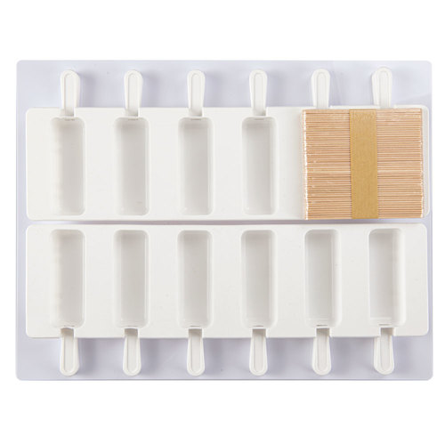 תבנית BRICK שלגונים 12 שקעים Martellato איטליה כולל מגש פרספקט ומקלות