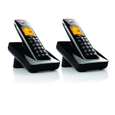 טלפון אלחוטי בעברית מוטורולה 2 שלוחות Motorola CD202IL 