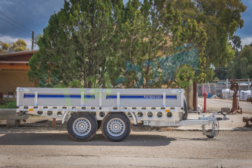 נגרר פתוח דו סרני עם בלמים 3.42X1.72 למשקל 2500 ק