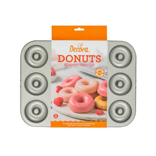 תבנית דונאטס 12 שקעים Decora 