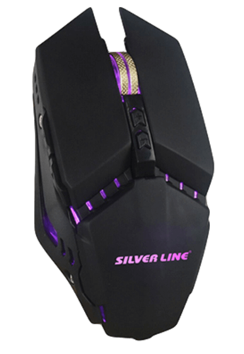 עכבר גיימינג אופטי Scorpius RGB USB GM804 - צבע שחור