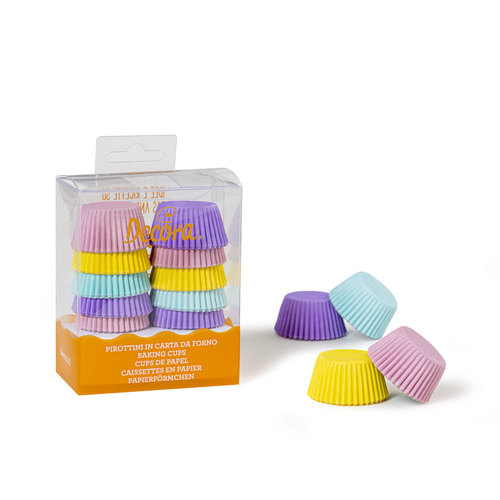 מנג'ט מיני מאפינס צבעי פסטל 200 יח' DECORA