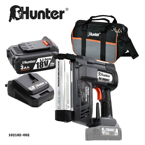 אקדח סיכות ומסמרים נטען 18V + סוללה 3.0AH