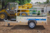 נגרר פתוח 2.2X1.4 למשקל 600 ק"ג עם כלוב פתוח הכנה לבריזנט 