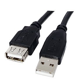 כבל מאריך USB 2.0 באורך 1.8 מטר
