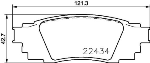 ‏רפידות בלם אחוריות Brembo | ‏לקסוס RX450H, טויוטה CHR | ‏P83160