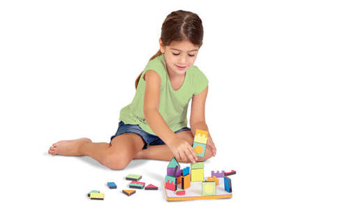 משחק בניה מגנטים 54 חלקים - Edushape