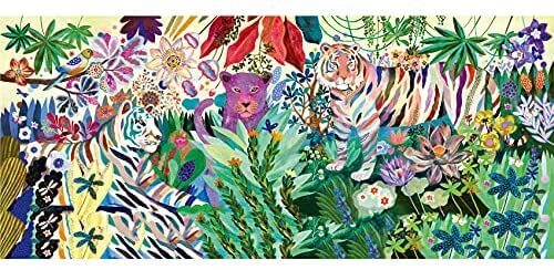 פאזל גלריה 1000 חלקים - טיגריסים מקושטים