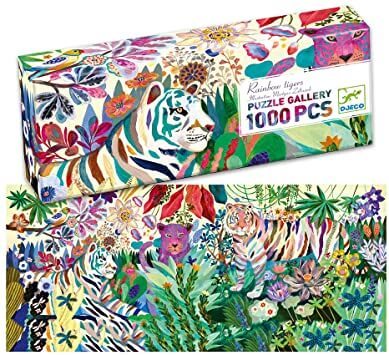 פאזל גלריה 1000 חלקים - טיגריסים מקושטים