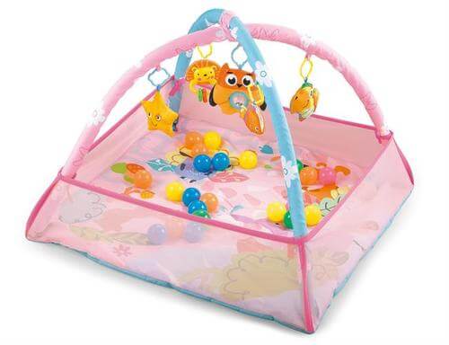 בריכת כדורים מרובעת עם 30 כדורים Konig Kids צבע ורוד