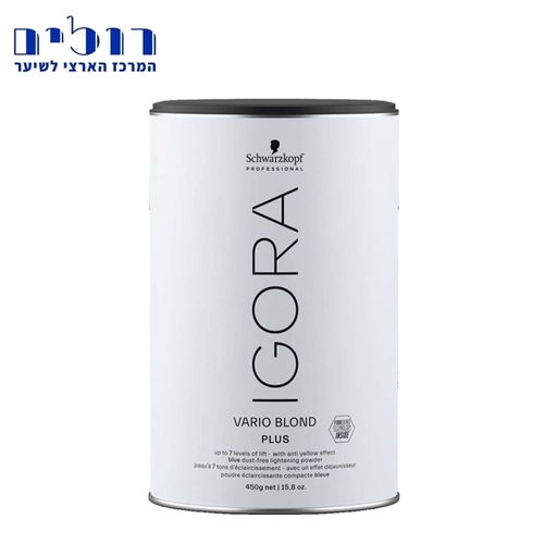 אבקת הבהרה שוורצקוף ווריו בלונד פלוס - Schwarzkopf IGORA VARIO BLOND PLUS