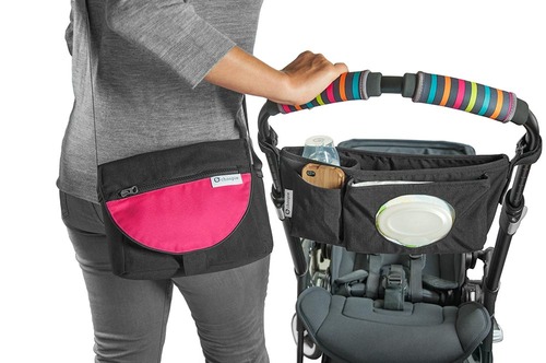 אירגונית לעגלת תינוק 2 ב 1 עם תיק יד מתנתק - אדום