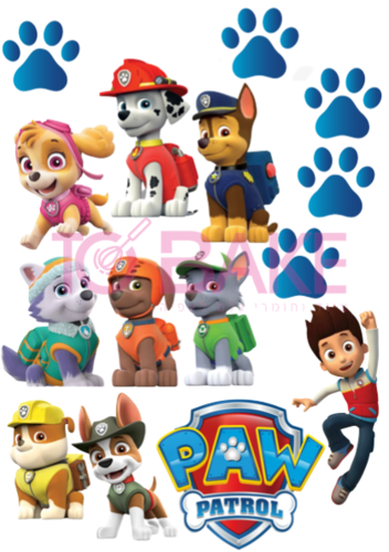 דפי סוכר Paw Patrol