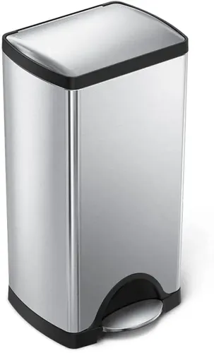 פח אשפה למטבח 30 ליטר - SimpleHuman מוברש מתוך קולקציית פחי אשפה למטבח (דגם מלא) - איכות פרימיום בלתי מתפשרת ואחריות מלאה