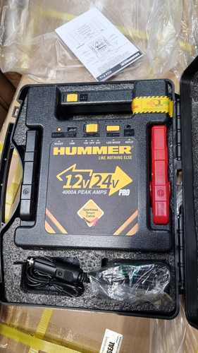 בוסטר התנעה Hummer H24 Pro מקצועי 12-24V למשאיות וטרקטורים עד 50 טון אוטובוסים 4000A