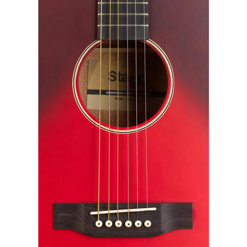 גיטרה אקוסטית Stagg SA35 Auditorium בצבע אדום 