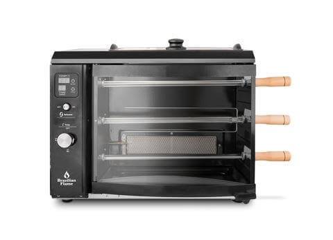 גריל שיפודים ברזילאי + תבנית BRAZILIAN FLAME 3B (שחור) 
