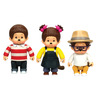 מארז 3 בובות מונצ'יצ'י של ווילו, האנה וקאורי מתכנית הילדים האהובה Monchhichi