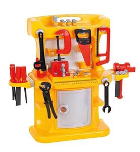 עמדת כלי עבודה ובניה לילדים + 45 אביזרי משחק